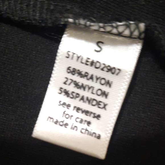 Active USA Black Dress with Lace-Up and Zip Front - Picture 5 of 7